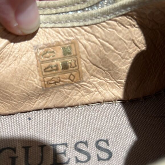 Guess gold sparkling Espadrille size 4.5/5.  B69 - Picture 12 of 14